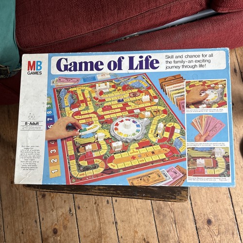 Vintage game life board - game, of