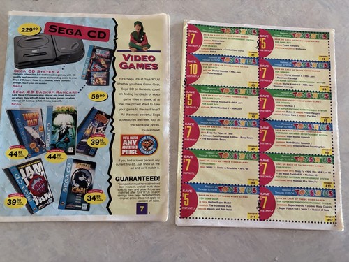 Toys catalog 1994 2 sets - toys,