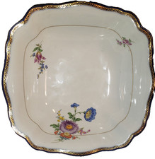 ANTIQUE MEISSEN SQUARE BOWL