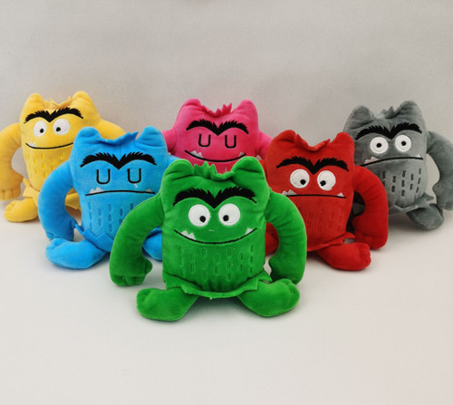 6pcs the color monster - 6pcs, plush