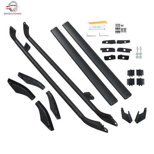 Black roof rails cross bar - roof,