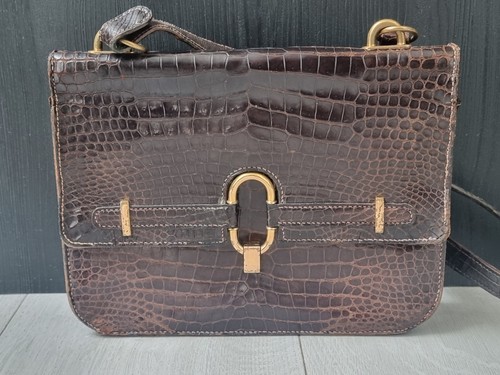 Crocodile embossed cross body - crocodile,