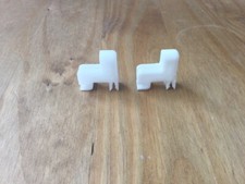 2 dometic fridge shelf wire rack holders for one shelf caravan/motorhome