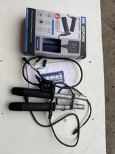 Heli Bar bar risers with Oxford Evo Heated Hot Grips Gsx1300r Hayabusa Gen 2