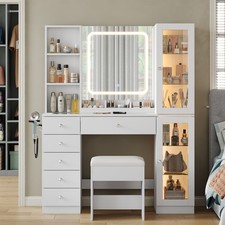 Dressing table glass top - table,