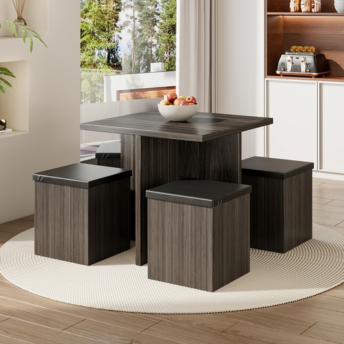 Dining set wooden - 5,