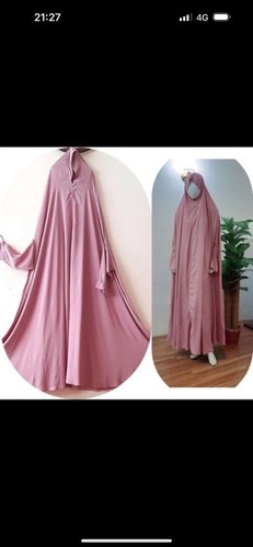 Over head abaya jilbab one - over,