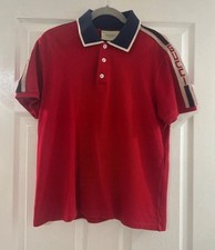 Men’s Red Gucci Polo Size Large