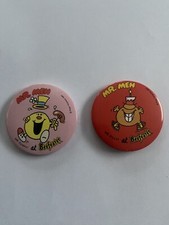 Beefeater Mr Men Vintage Badges (2 badges) - Silly and Funny
