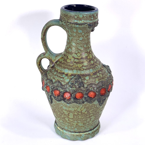 West german fat lava vase - lava,