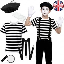 Kids French Man Mime Artist