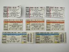 Vintage Concert Ticket Stubs