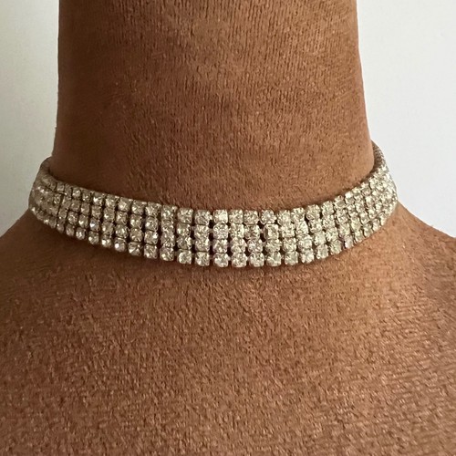 Vintage silver rhinestone - silver, 4
