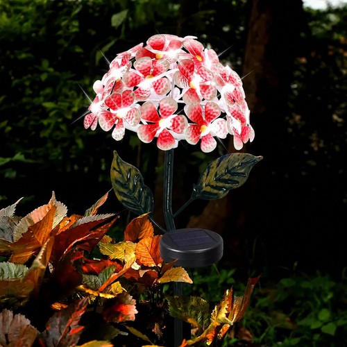 Solar powered metal flower - metal,