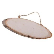 Natural Wood Trunk Oval Large
