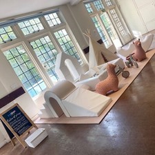 BEIGE & WHITE LUXERY SOFT PLAY HIRE