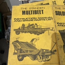 Standen Multibeet instruction manual & part list 1976