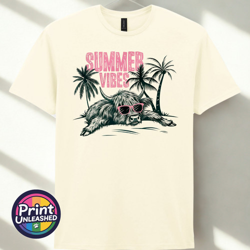 Highland cow summer - highland, vibes