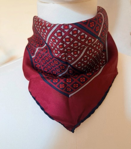 Silk twill square scarf - silk,
