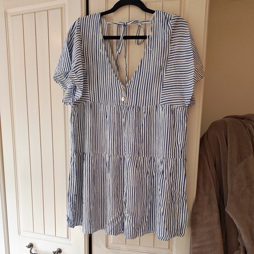 Zara striped blue - blue, white