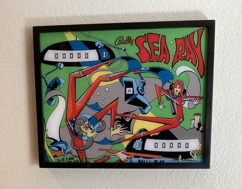 Pinball wall art - wall, "sea