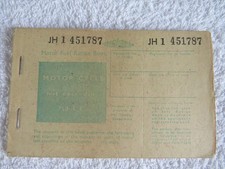 Motor Fuel Ration Book for MOTOR CYCLE under 250 c.c.