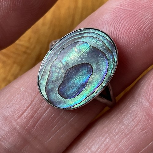 Vintage sterling silver - vintage, paua