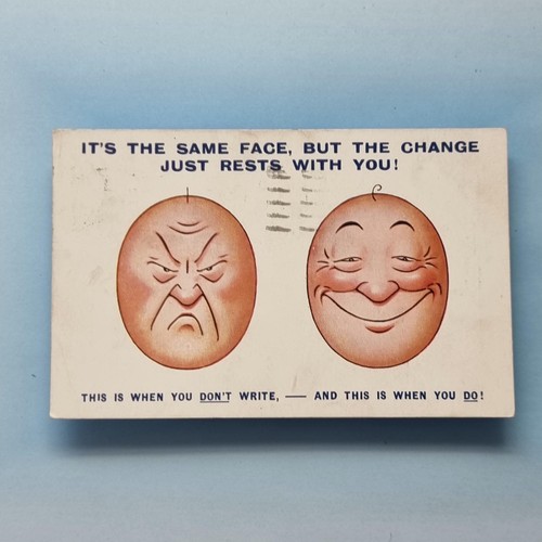 Comic postcard 1933 egg faced - 1933,