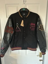 Stussy 8 Ball 40th Anniversary Varsity Jacket Size Medium BNWT RARE