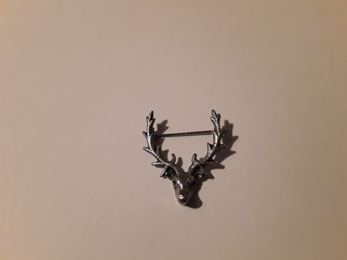 Vintage sterling silver stag