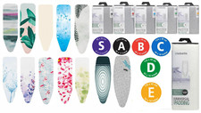 Brabantia Ironing Board Cover Size S A B C D E Heat Reflective Felt Pad 2mm Foam