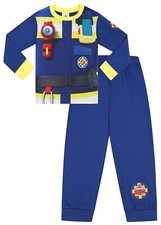 Fireman Sam Boys Long Pyjama Set Fancy Dress 18 Months-6 Years