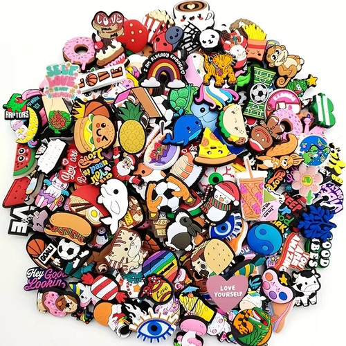 Mixed shoe charms - mixed,