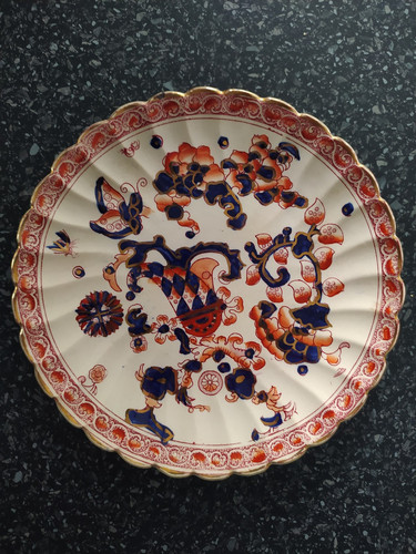 Victorian imari style plate - style,