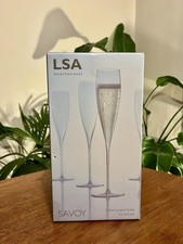 Lsa champagne flutes - set, of