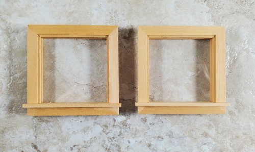 Dollhouse window single square - dollhouse,