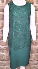 Per Una Dress 14 Green Lace