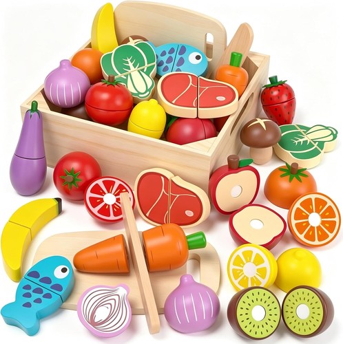 Wooden play food - wooden,