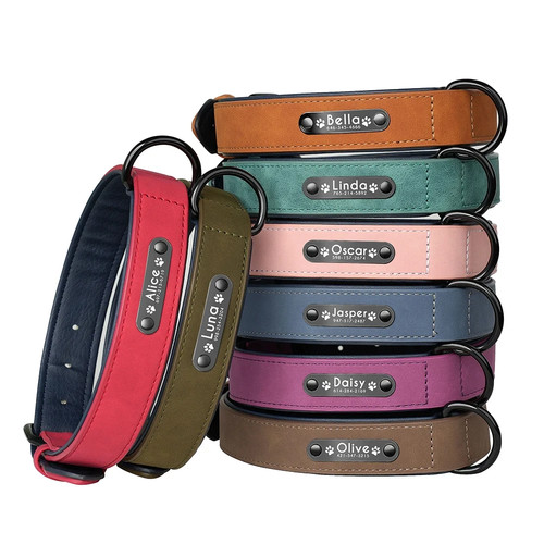 Soft leather collar - soft,