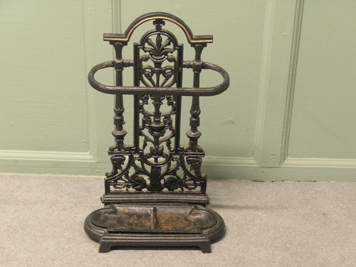 Cast iron walking stick stand - cast,