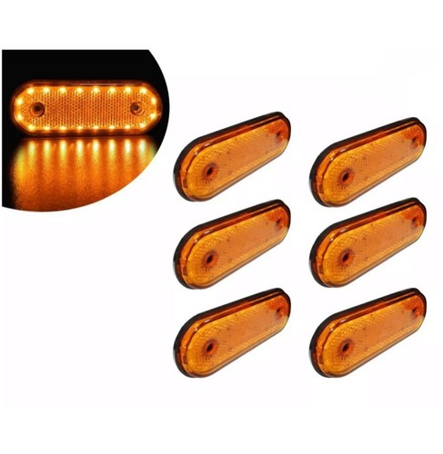 Oval amber side marker - oval,