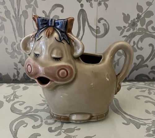 Vintage japanese cow - japanese, cream