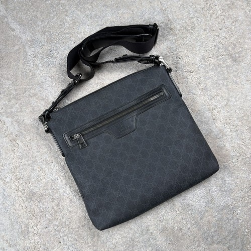 Gucci black monogram - black, messenger