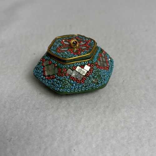 Boho eclectic green beaded - boho,