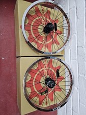 NEW Odyssey Hazard Lite wheel set in chrome V2 Freecoaster rear Wheel BMX