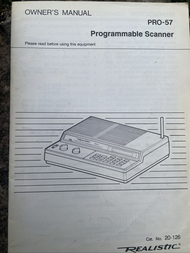 Realistic radio shack pro - realistic,