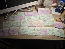 27x Newcastle United Home Match Ticket Stubs 1989,90,91