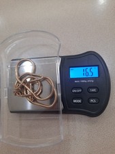 Necklace solid 10k 16.5 Grams gold Snake 18 1/2" Watch chain Not Scrap Gold Chic