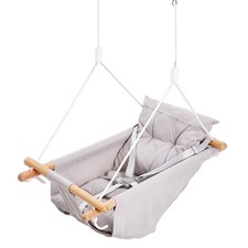 Uimoso Canvas Hammock Swing 3 Modes Baby Swing 5-Point Harness Indoor Outdoor