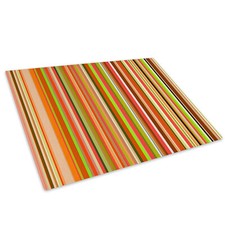 Green Red Stripes Glass Chopping Board Kitchen Worktop Saver